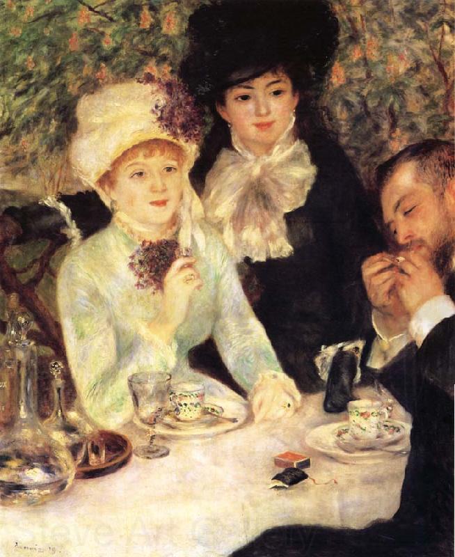 Pierre-Auguste Renoir La Fin du Dejeuner France oil painting art